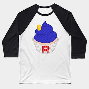 Blue Cupcake Baseball T-Shirt